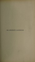 view De l'hérédité cancéreuse ... / par Antoine-Henri Collomb.