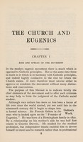 view The Church and eugenics / by Thomas J. Gerard.