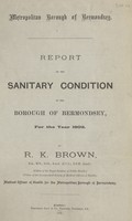 view Report on the sanitary condition of the Borough of Bermondsey for the year 1902.