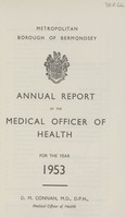 view Annual report of the Medical Officer of Health for the year 1953.