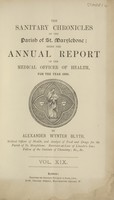 view The sanitary chronicles of the Parish of St. Marylebone being the annual report of the Medical Officer of Health for the year 1899.