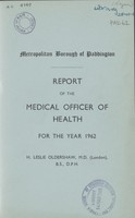 view [Report of the Medical Officer of Health for Paddington, Metropolitan Borough of].