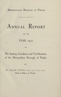 view [Report of the Medical Officer of Health for Poplar, Metropolitan Borough].