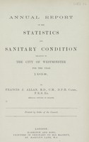 view [Report of the Medical Officer of Health for Westminster, City of].