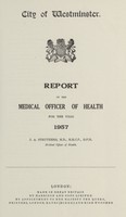 view [Report of the Medical Officer of Health for Westminster, City of].