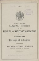 view [Report of the Medical Officer of Health for Islington, Metropolitan Borough of].