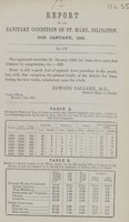 view [Report of the Medical Officer of Health for Islington, Parish of St Mary].