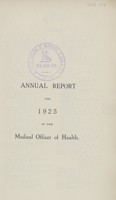 view [Report of the Medical Officer of Health for Hornsey,  Borough of].