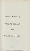 view [Report of the Medical Officer of Health for Hornsey,  Borough of].