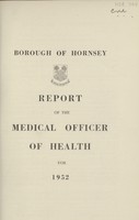 view [Report of the Medical Officer of Health for Hornsey,  Borough of].