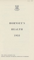 view [Report of the Medical Officer of Health for Hornsey,  Borough of].