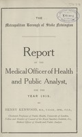 view [Report of the Medical Officer of Health for Stoke Newington, The Metropolitan Borough].