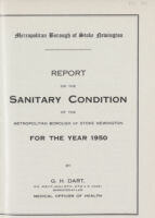 view [Report of the Medical Officer of Health for Stoke Newington, The Metropolitan Borough].