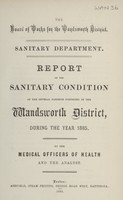 view [Report of the Medical Officer of Health for Wandsworth District, The Board of Works (Clapham, Putney, Streatham, Tooting & Wandsworth)].