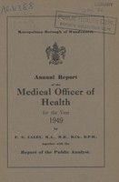 view [Report of the Medical Officer of Health for Wandsworth, Metropolitan Borough].