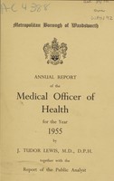 view [Report of the Medical Officer of Health for Wandsworth, Metropolitan Borough].