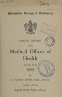 view [Report of the Medical Officer of Health for Wandsworth, Metropolitan Borough].