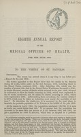 view [Report of the Medical Officer of Health for St. Pancras, Metropolitan Borough].