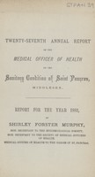 view [Report of the Medical Officer of Health for St. Pancras, Metropolitan Borough].