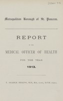 view [Report of the Medical Officer of Health for St. Pancras, London, Borough of].