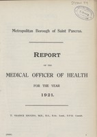 view [Report of the Medical Officer of Health for St. Pancras, Metropolitan Borough].