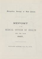 view [Report of the Medical Officer of Health for St. Pancras, Metropolitan Borough].