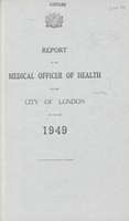 view [Report of the Medical Officer of Health for London, City of ].