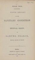 view [Report of the Medical Officer of Health for Bethnal Green, Parish of St. Matthew ].