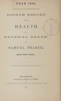 view [Report of the Medical Officer of Health for Bethnal Green, Parish of St. Matthew ].