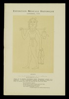 view 'Exposition Medicale Historique. Londres 1913', illustrated leaflet