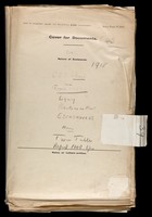 view File of reports, sketches, plans, etc., re the work of a Casualty Clearing Station on the Western Front