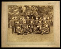 view Group photograph (of officers at the Army Medical School, Netley?)