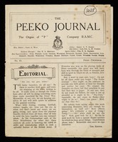 view The Peeko Journal: the organ of "P" Company, RAMC No. 15