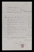 view Bill of costs, 1884, and solicitors' accounts, 1898