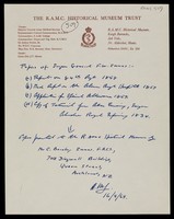 view Papers of Surgeon General Francis Innes