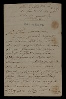 view To Mrs Thomas Longmore, Sr., from various correspondents including her brother, Stephen Elcum, some written from France before her marriage