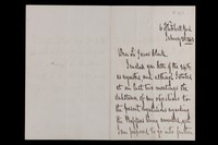 view Letters to Sir James Clark from Sir James Gibson, Director of Medical Services, concerning tenure of professorships at Army Medical School (also a letter from Longmore on this subject)