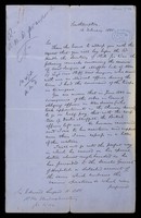 view Letter from Lieutenant Colonel Charles George Gordon ("Chinese Gordon") to Sir Edward Lugard, Under Secretary for War, re work done by Assistant Surgeon A. Moffitt, 67th Regiment, in "Kiangsoo" (Jiangsu), China, in 1863