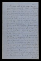 view Agreement between William Broder of No.1. Saint James Terrace, Regents Park, and Sir John Hall of Osborne House, Rugby, for the lease of No.7, Ormonde Terrace, Regents Park, Middlesex.