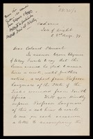 view Requests on behalf of H.M. Queen Victoria for reports on wounded from South