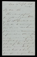 view Letters from Sir James McGrigor, the former D.G.A.M.S., mainly re a memorial to Assistant Surgeon James Thomson of the 44th Foot, who died 5 Oct 1854 after nursing hundreds of Russian prisoners from the Battle of Alma