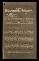 view Photocopy of an illustrated article in Deutsche militärärztliche Zeitshrift, 1892, entitled "Verletzungen durch Blitzschlag" by Dr. H.F. Nicolai
