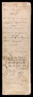 view Russian (medical?) memorandum book, picked up by Surgeon Thomas Longmore at Sebastopol after the capture of the fortress by the British and French armies. Endorsed with Longmore's notes, Sept (1856), on the wounds of soldiers Massey, Goren and Martin