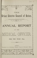 view [Report of the Medical Officer of Health for Acton].