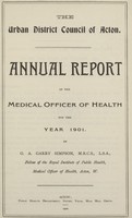 view [Report of the Medical Officer of Health for Acton].