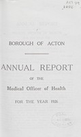 view [Report of the Medical Officer of Health for Acton].