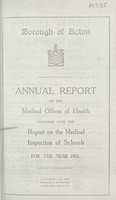 view [Report of the Medical Officer of Health for Acton].