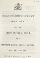 view [Report of the Medical Officer of Health for Barnet].