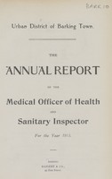 view [Report of the Medical Officer of Health for Barking].