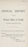 view [Report of the Medical Officer of Health for Barking].